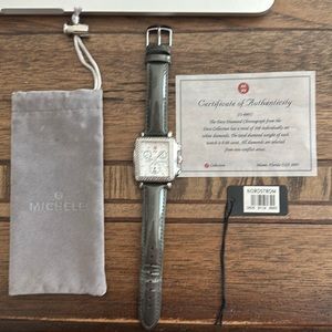 Michele Deco Diamond chronograph watch